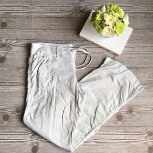 American Eagle Light Khaki Linen Pants